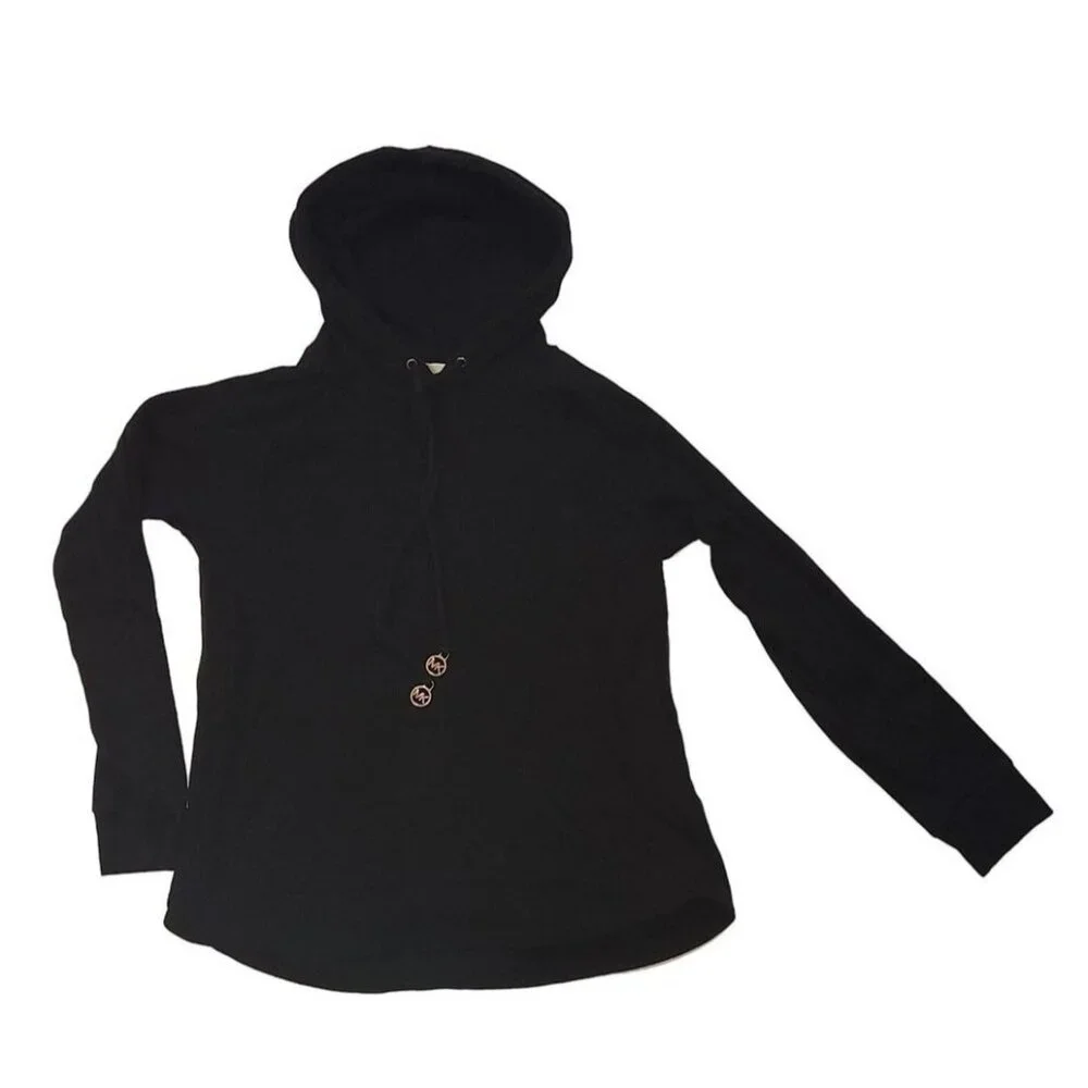 Michael Kors Womens Black Hoodie Sweatshirt‎ Size S (Read description)